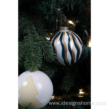 Painted Plastic Christmas Ball